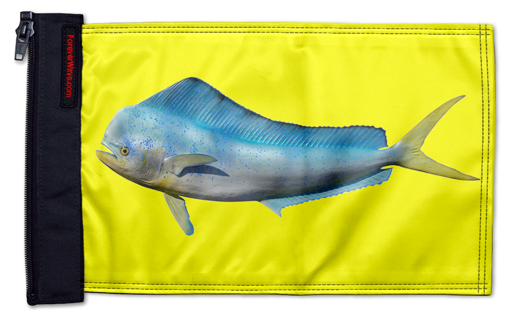 Dolphin 12"x18" Forever Wave Flag