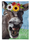Donkey Friend 2 Sided Garden Flag