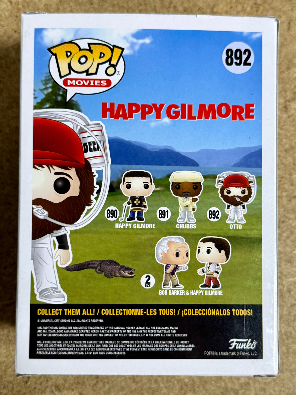 Alan Covert Signed Funko Pop! Movies Otto #892 Happy Gilmore Caddy With JSA COA