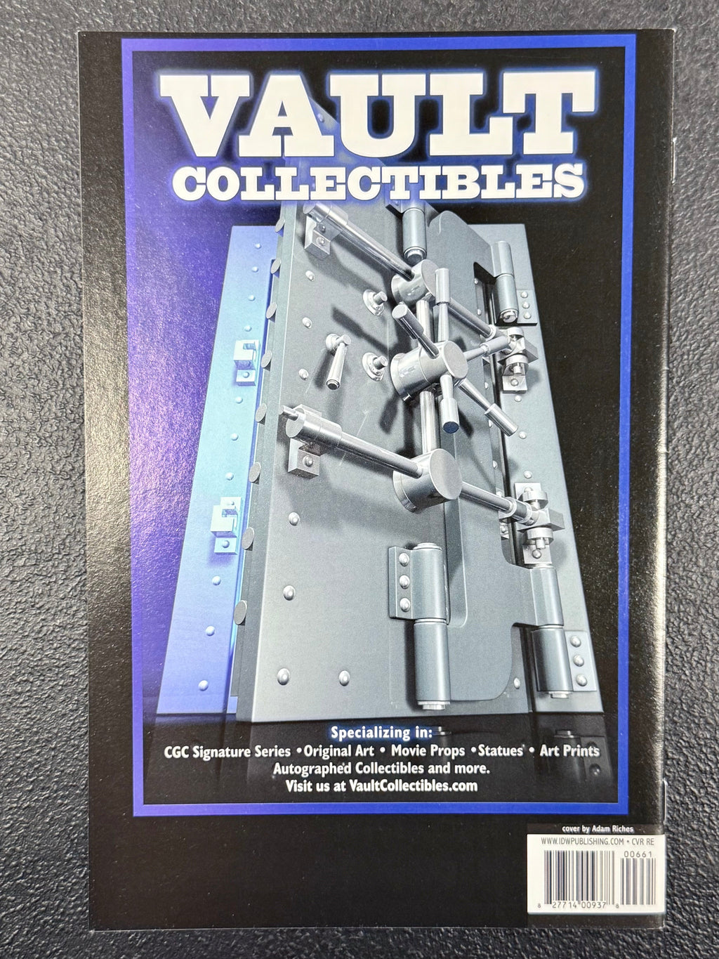 Back To The Future #6 7 8 Signed Adam Riches Vault Collectibles Connecting Exclusive