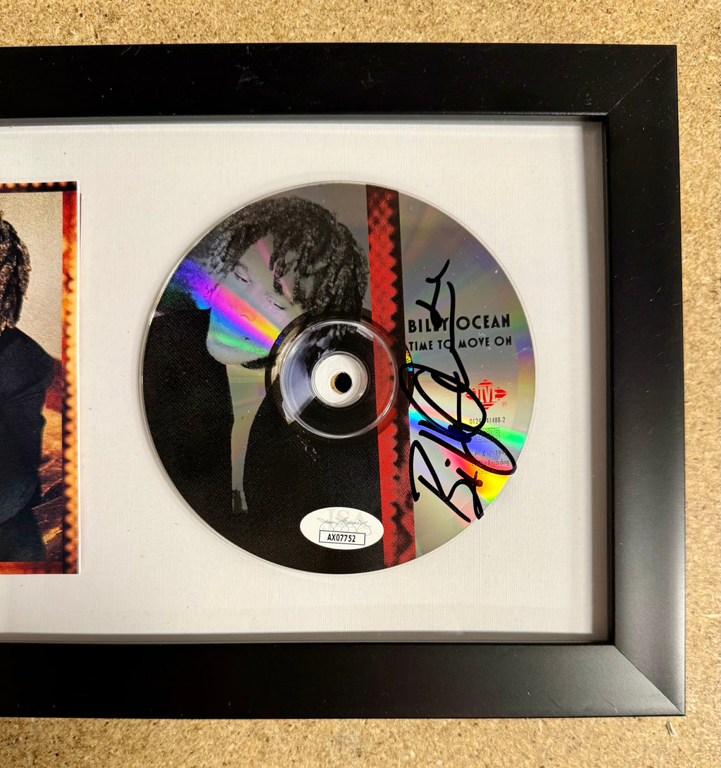 Billy Ocean Framed & Signed “Time To Move On” (1993) CD Booklet JSA COA