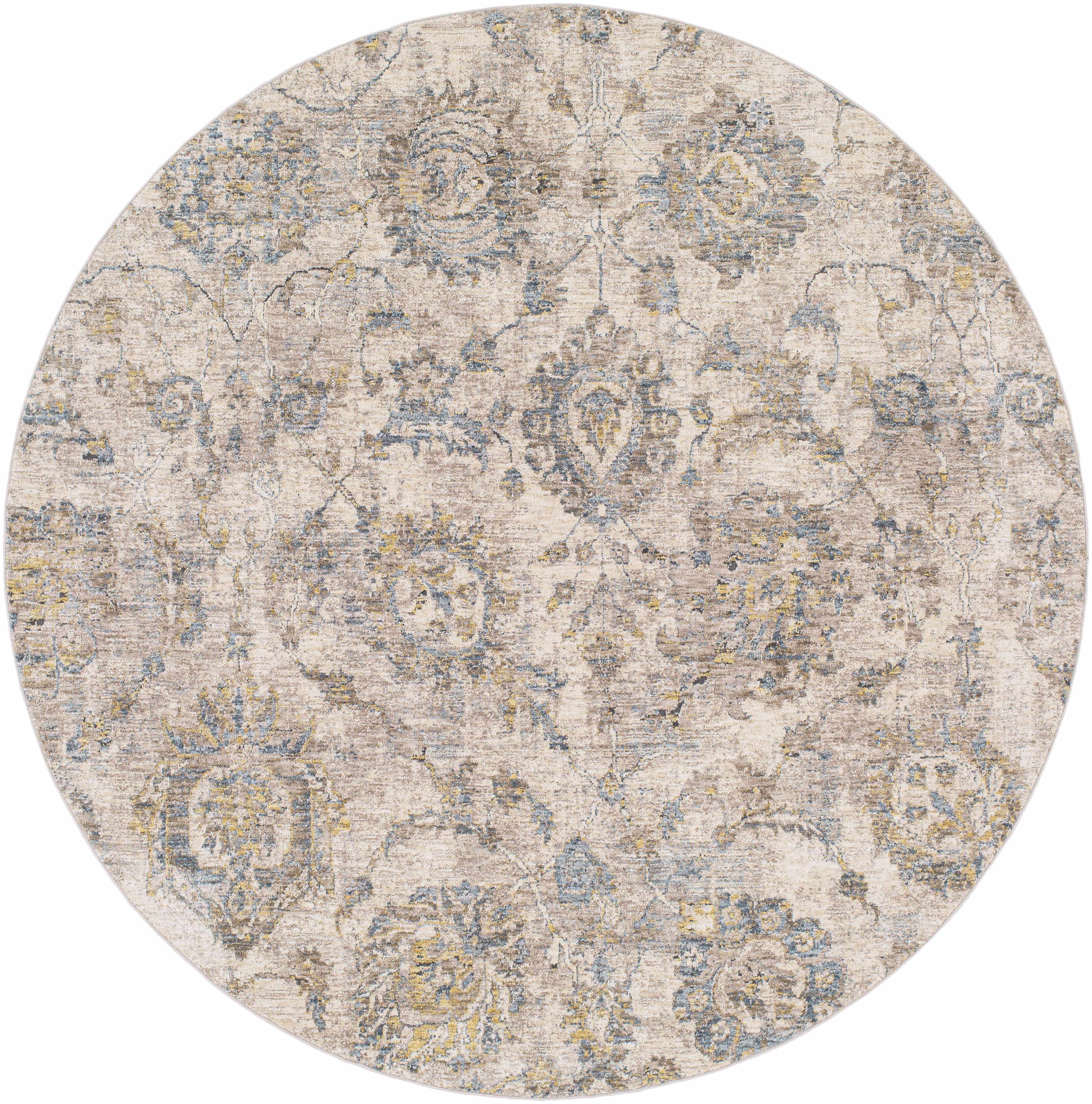 Morinville Teal Floral Rug