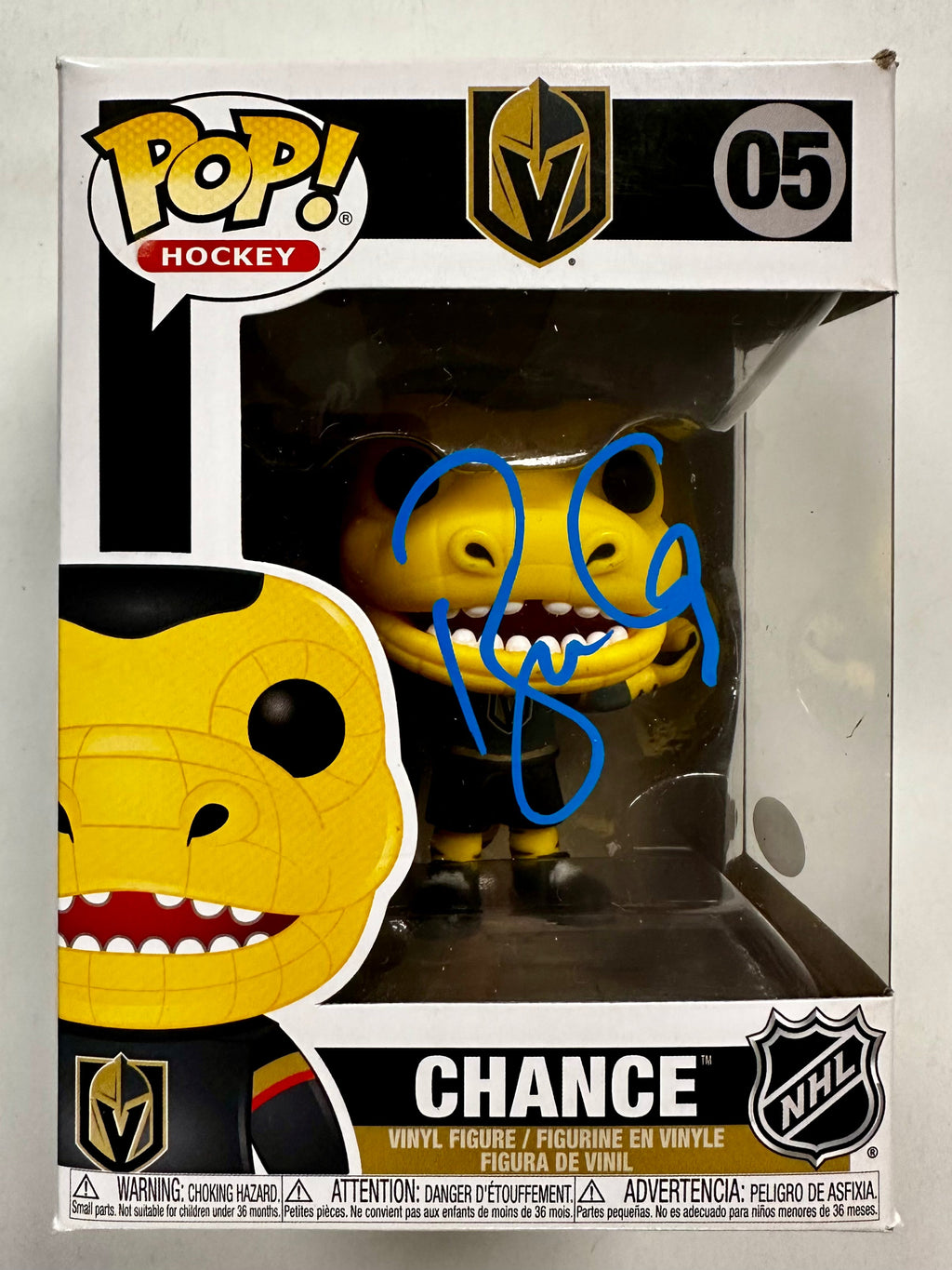Coach Bruce Cassidy Signed NHL Vegas Knights Chance Funko Pop! #05 With JSA COA
