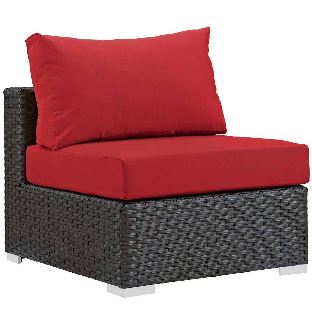 Sojourn 11 Piece Outdoor Patio Sunbrella¨ Sectional Set by Modway