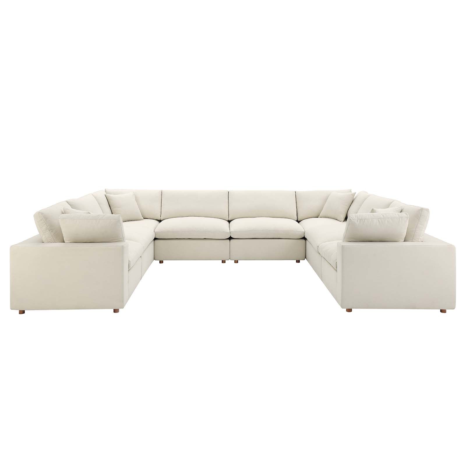 Commix 8-Piece Down Filled Overstuffed Sectional Sofa by Modway