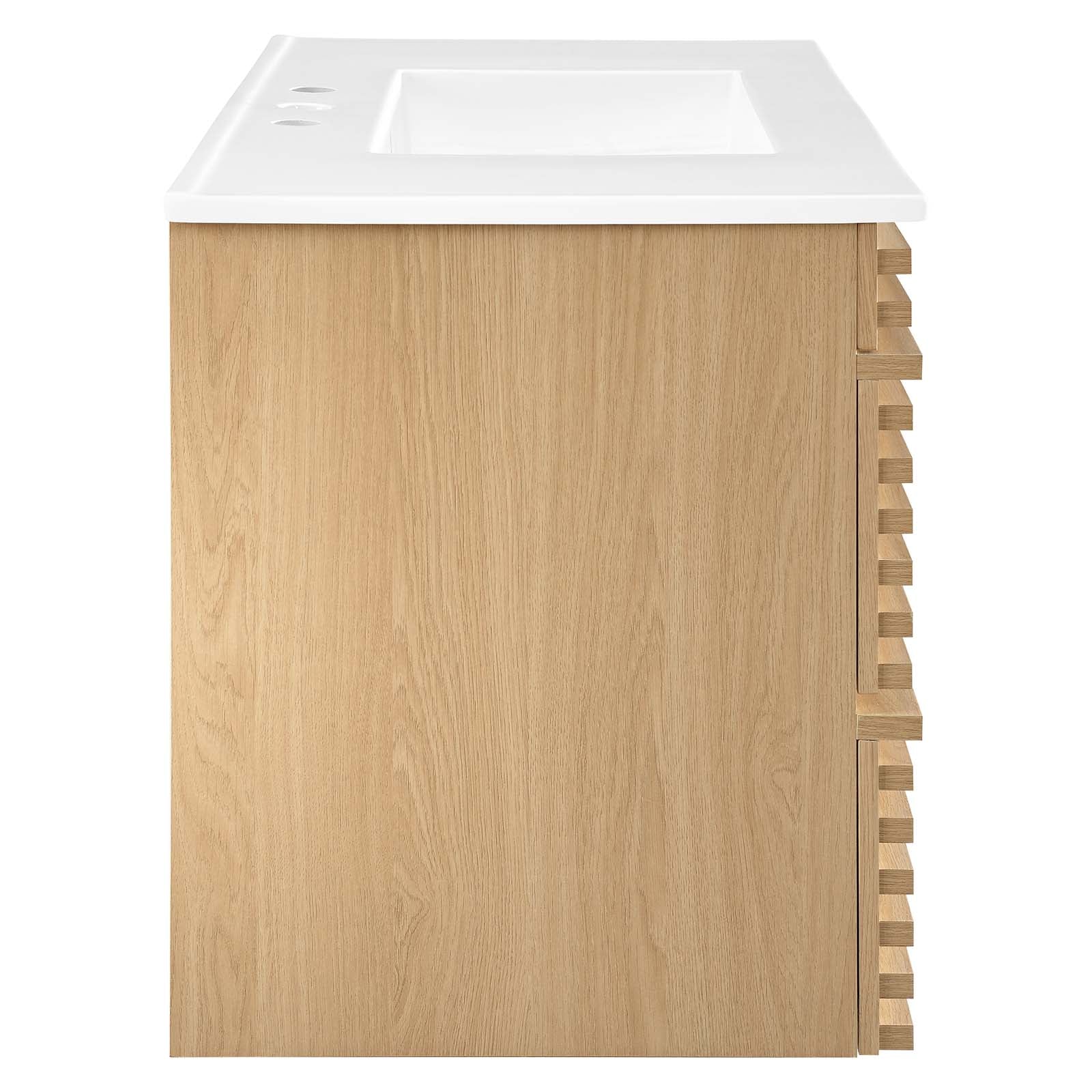 Render 36" Wall-Mount Bathroom Vanity by Modway