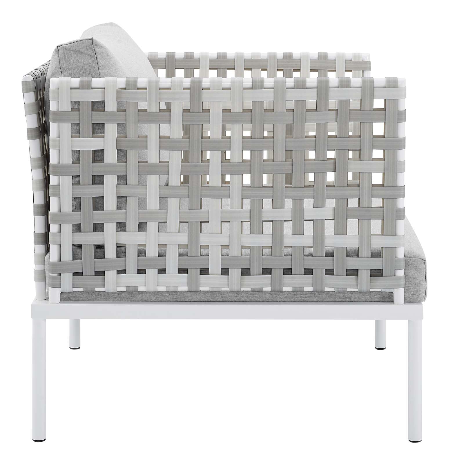 Harmony Sunbrella¨ Basket Weave Outdoor Patio Aluminum Armchair by Modway