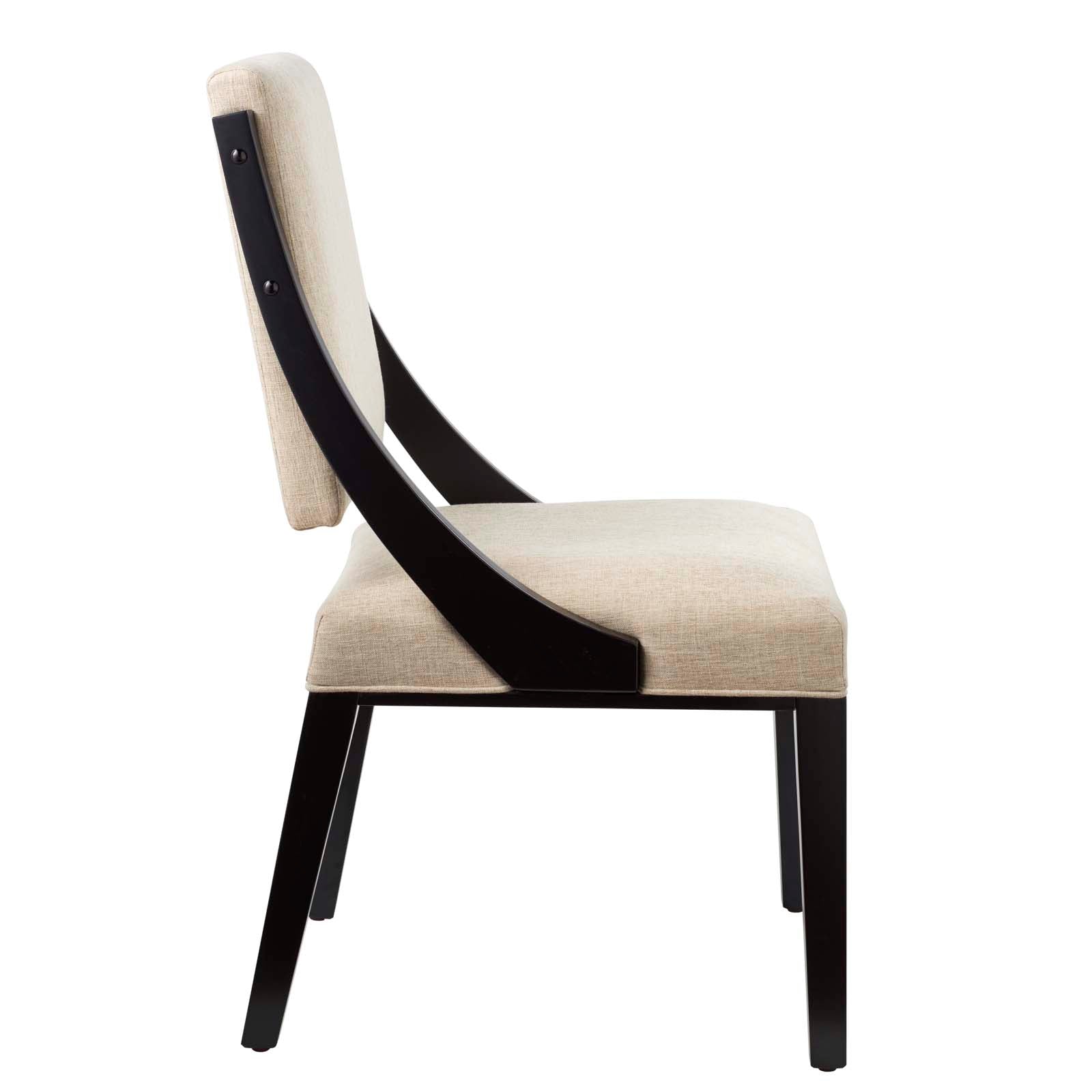 Cambridge Upholstered Fabric Dining Chairs Set of 2 by Modway