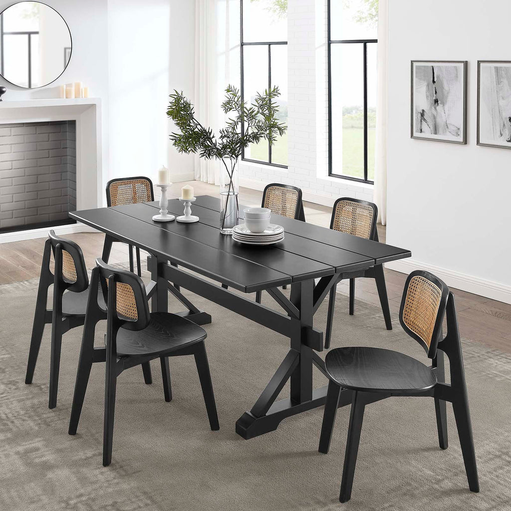 Windchime 71" Wood Dining Table by Modway