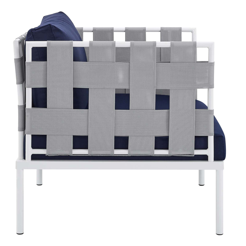 Harmony 3-Piece Sunbrella¨ Outdoor Patio Aluminum Seating Set by Modway