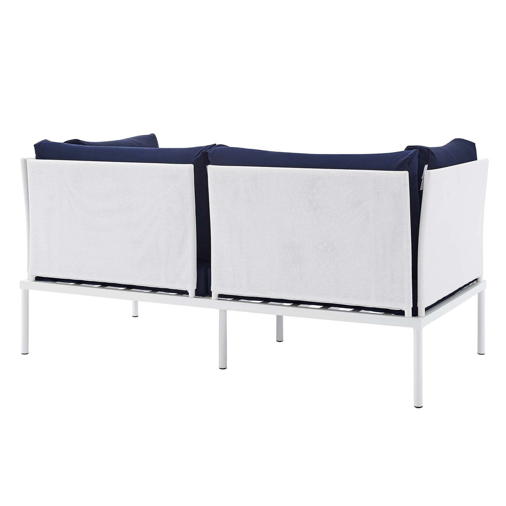 Harmony 4-Piece Sunbrella¨ Outdoor Patio Aluminum Seating Set by Modway