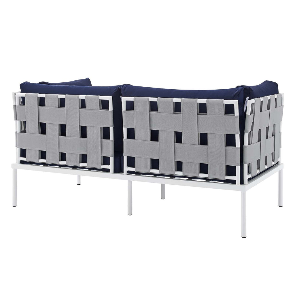 Harmony 4-Piece Sunbrella¨ Outdoor Patio Aluminum Seating Set by Modway