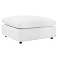 Commix Down Filled Overstuffed Vegan Leather Ottoman by Modway