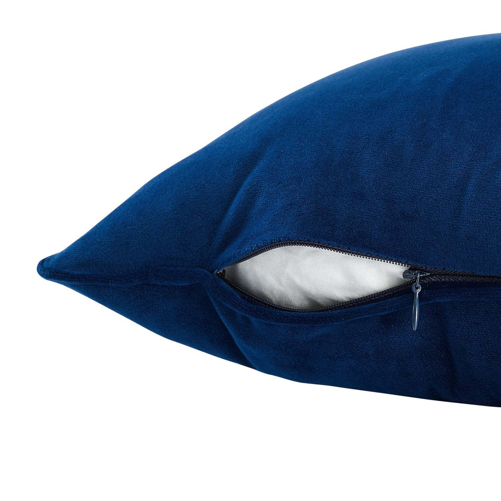Accentuate 18" Performance Velvet Throw Pillow in Navy Blossom