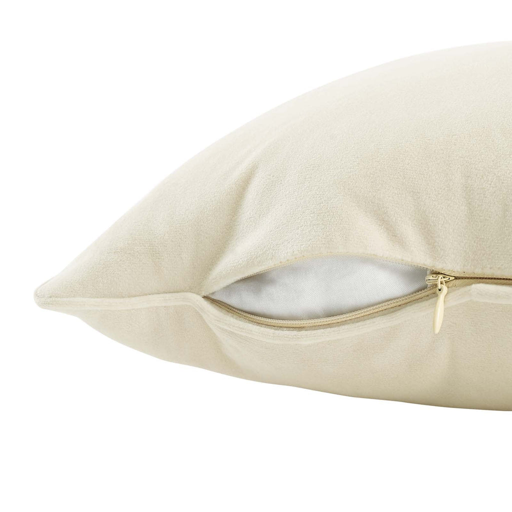 Enhance 18" Lumbar Performance Velvet Throw Pillow by Modway