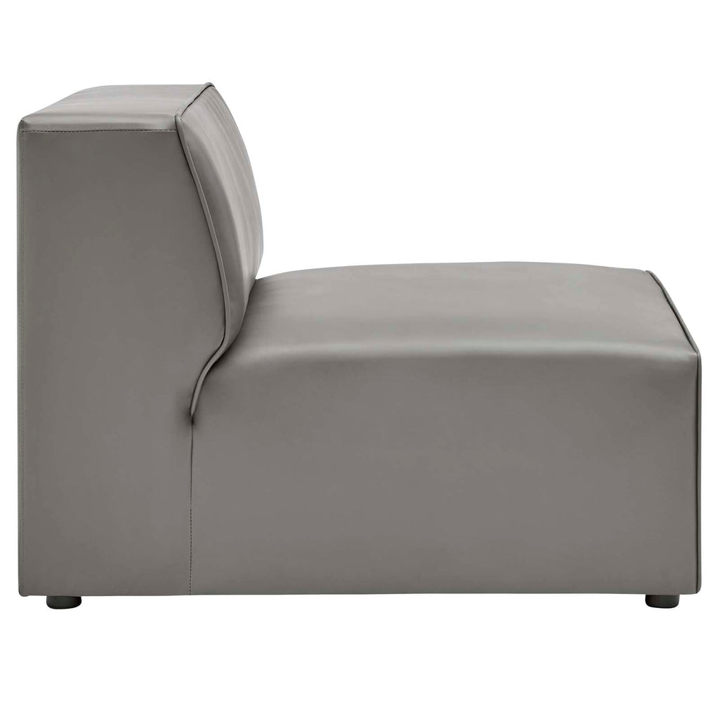 Mingle 4-Piece Vegan Leather Sectional Sofa by Modway