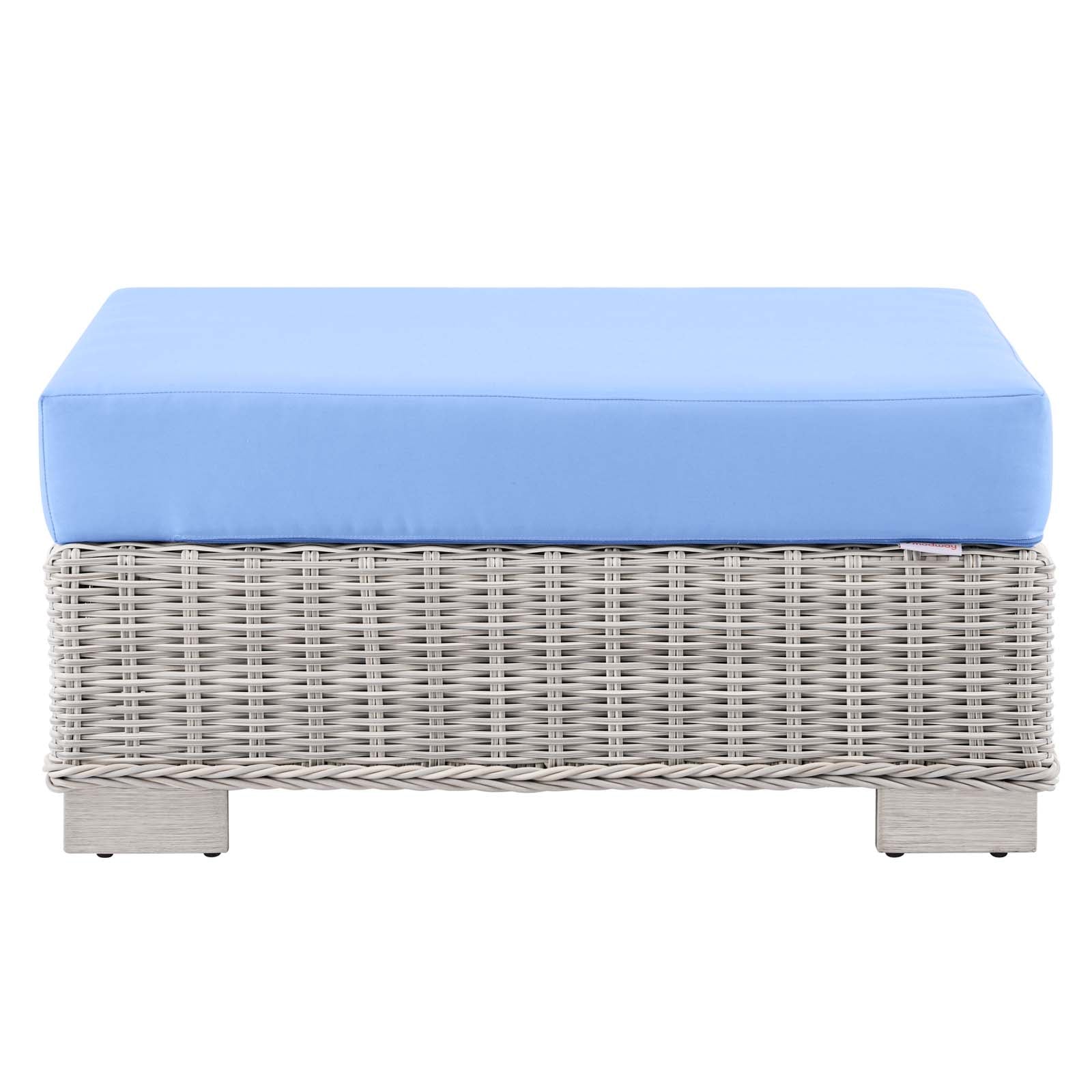 Conway Outdoor Patio Wicker Rattan Ottoman by Modway