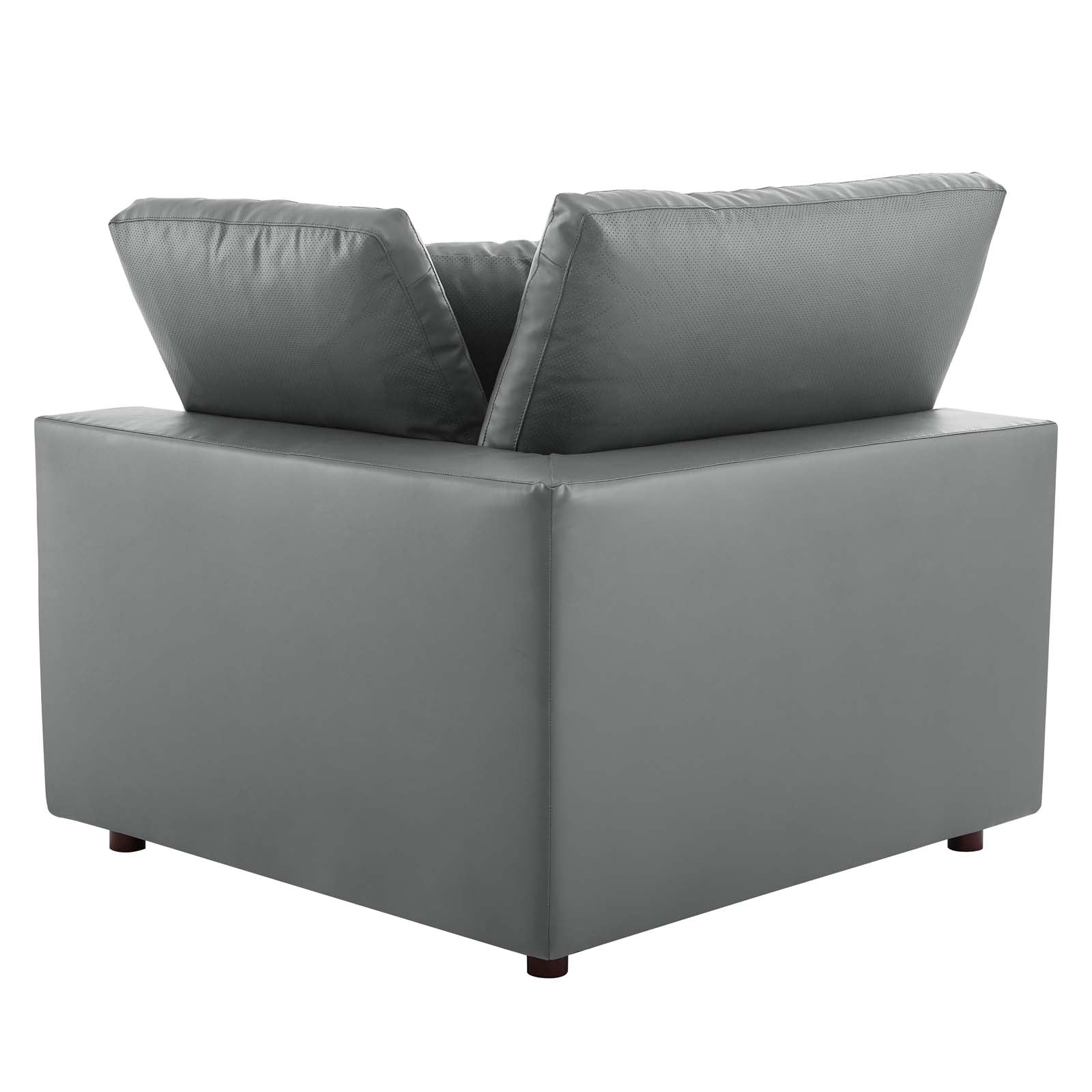 Commix Down Filled Overstuffed Vegan Leather 4-Seater Sofa by Modway