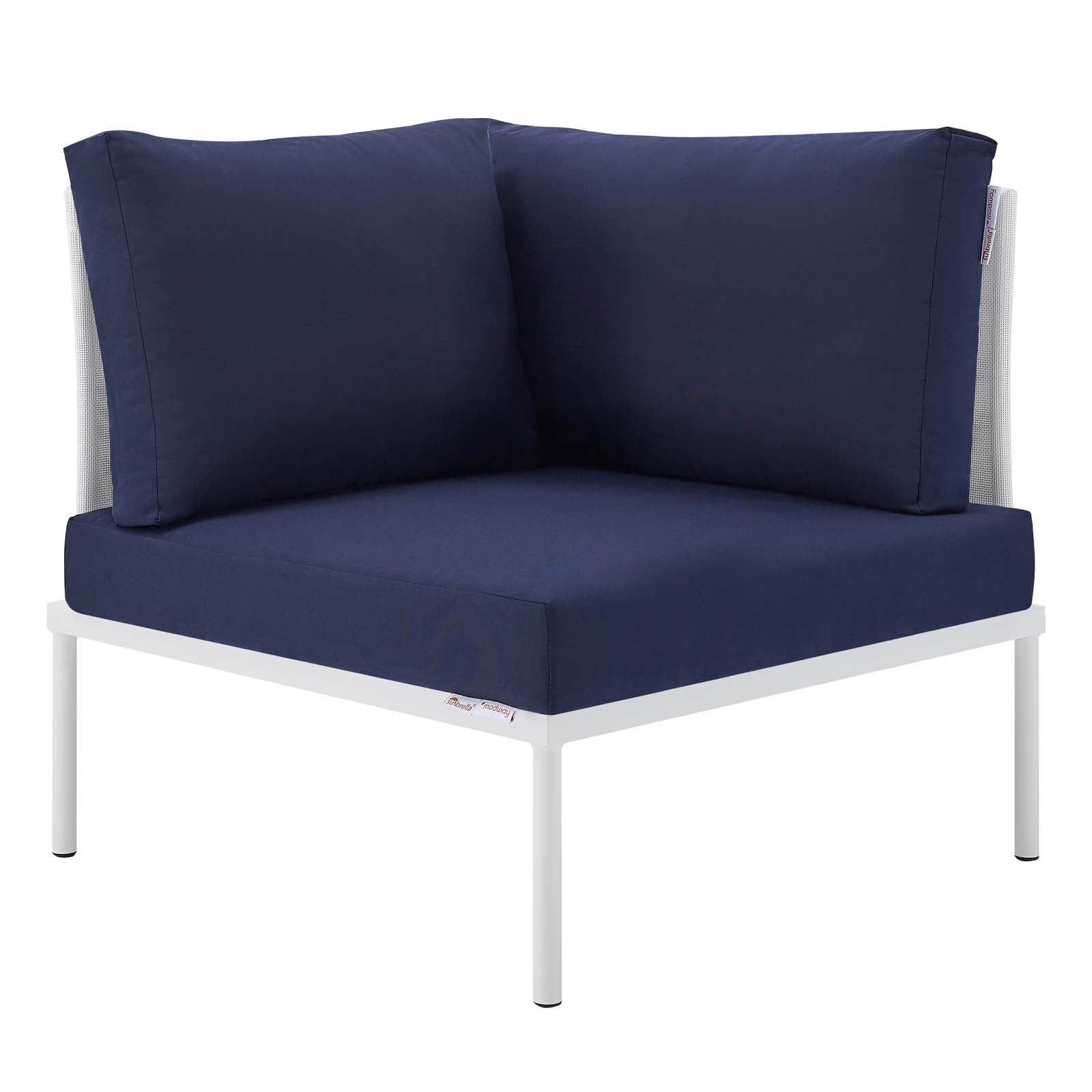 Harmony 6-Piece Sunbrella¨ Outdoor Patio Aluminum Sectional Sofa Set by Modway