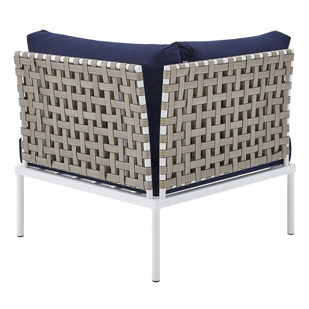 Harmony 6-Piece Sunbrella¨ Basket Weave Outdoor Patio Aluminum Seating Set by Modway