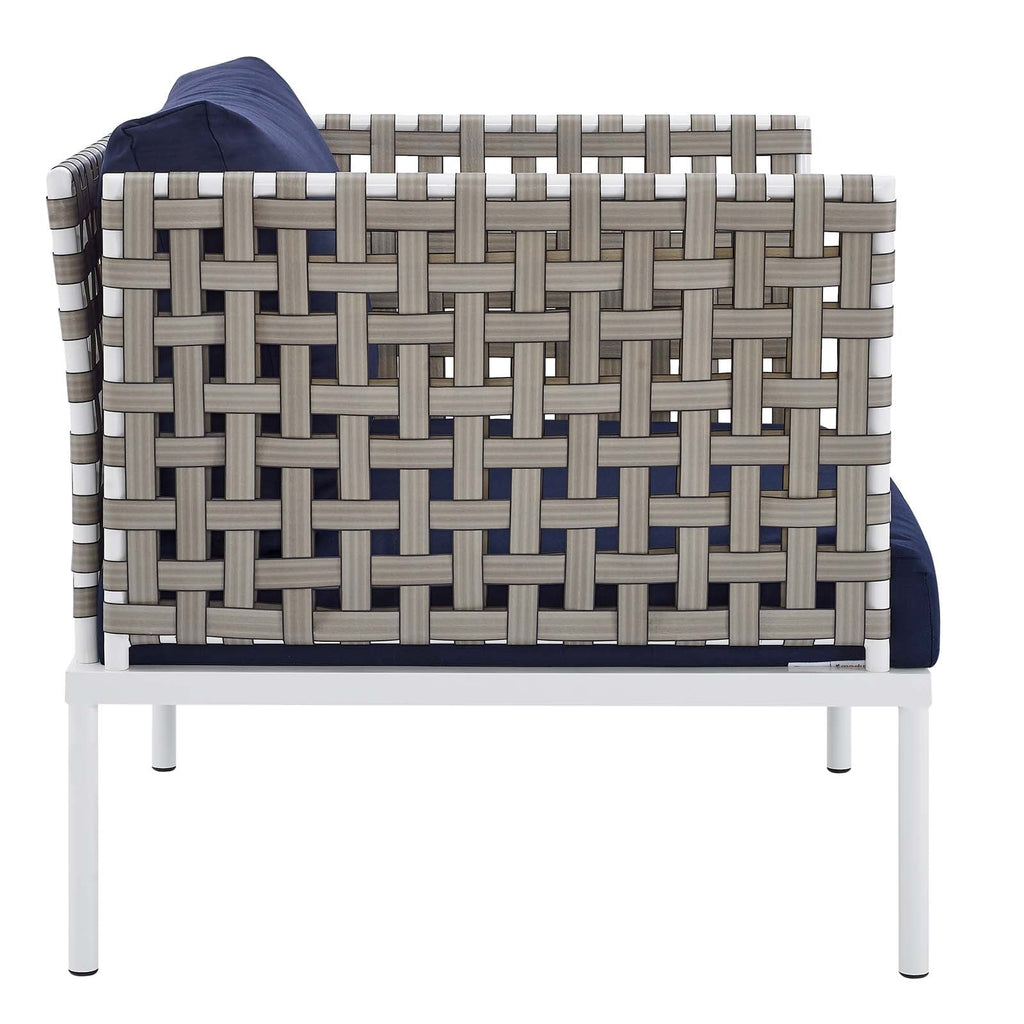Harmony 6-Piece Sunbrella¨ Basket Weave Outdoor Patio Aluminum Seating Set by Modway