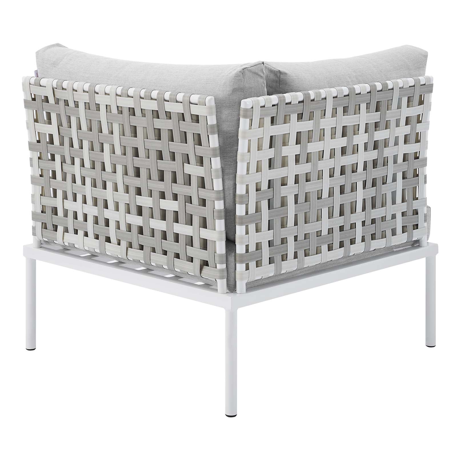 Harmony 7-Piece Sunbrella¨ Basket Weave Outdoor Patio Aluminum Sectional Sofa Set by Modway