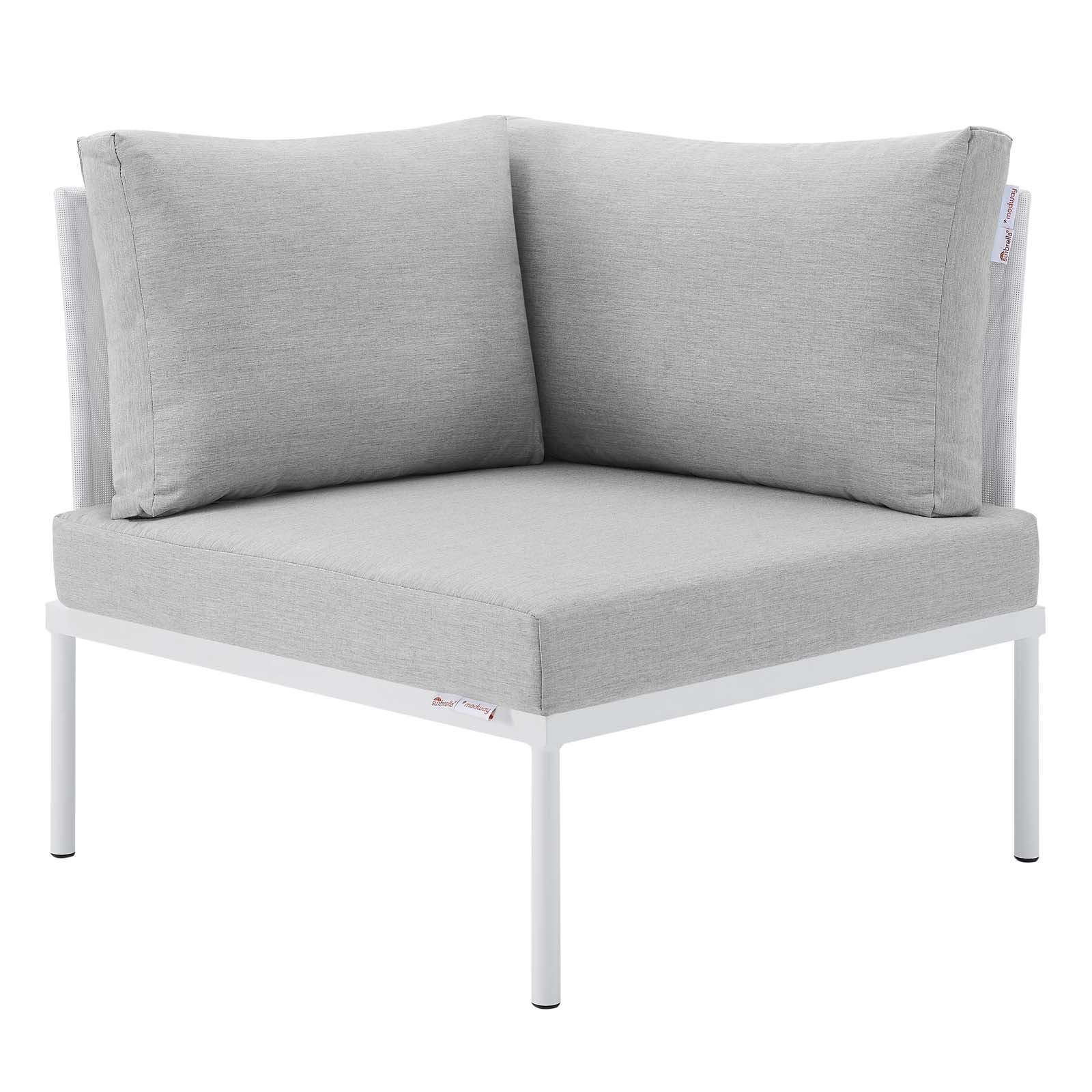 Harmony 7-Piece Sunbrella¨ Outdoor Patio Aluminum Sectional Sofa Set by Modway