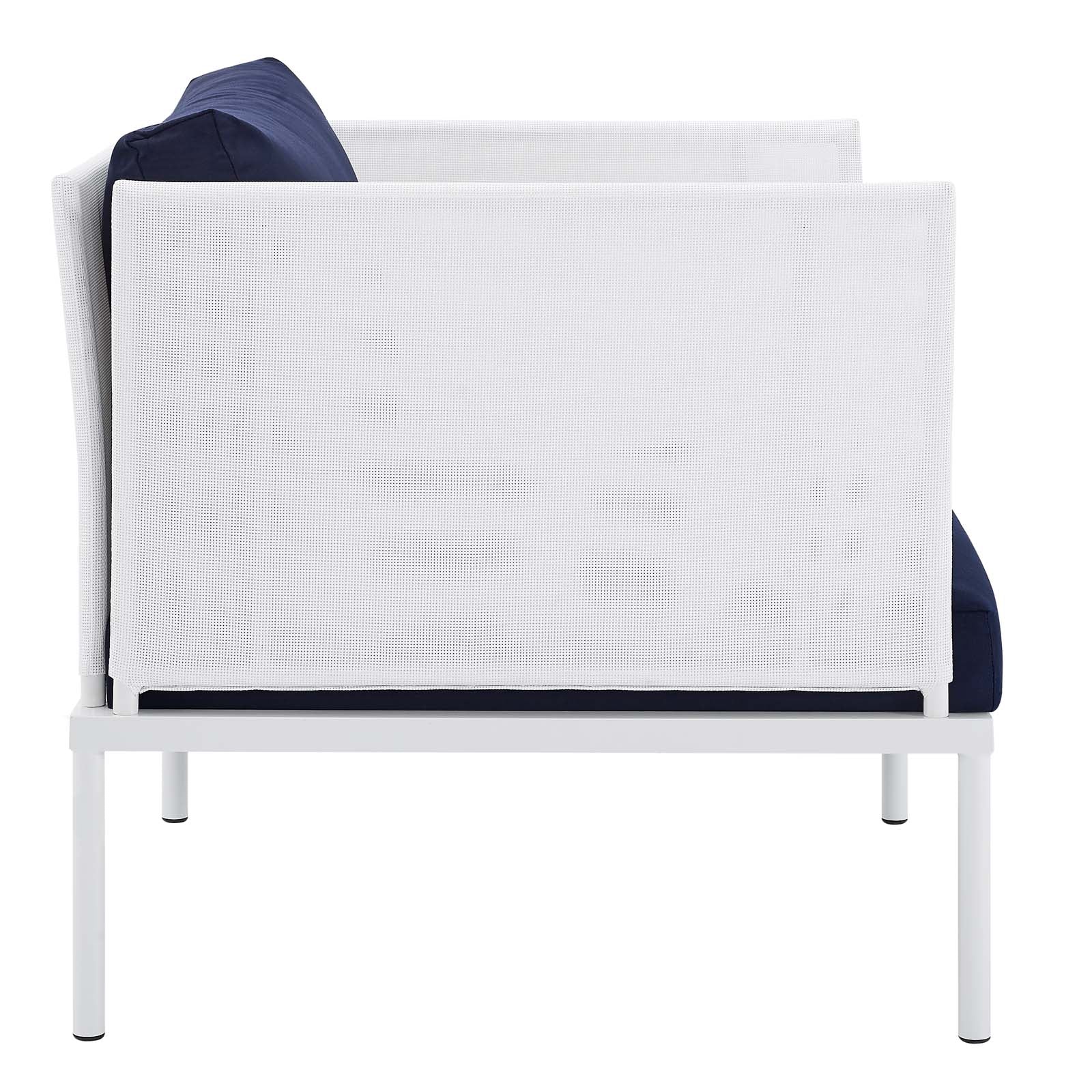 Harmony 7-Piece Sunbrella¨ Outdoor Patio Aluminum Sectional Sofa Set by Modway