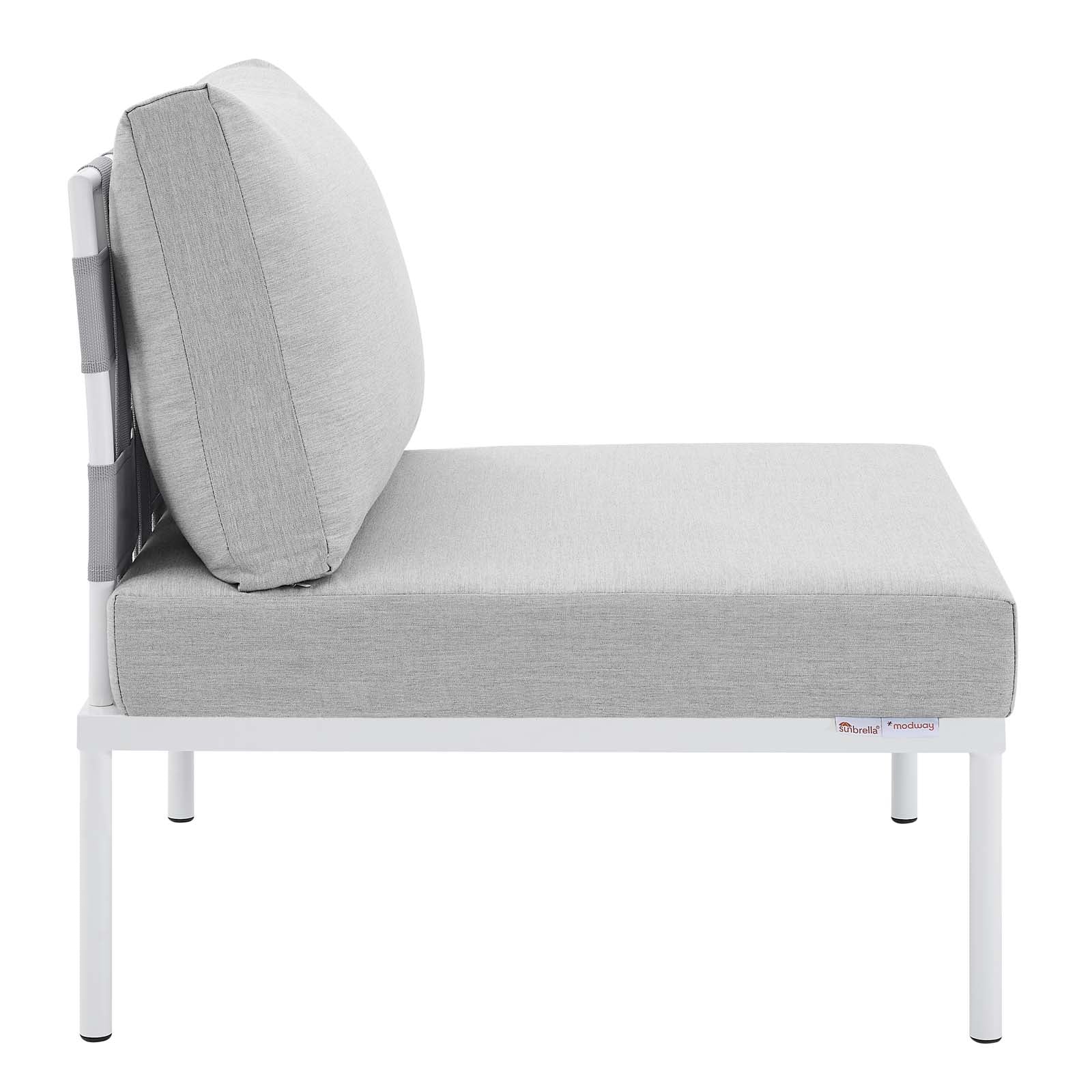 Harmony 8-Piece Sunbrella¨ Outdoor Patio Aluminum Sectional Sofa Set by Modway
