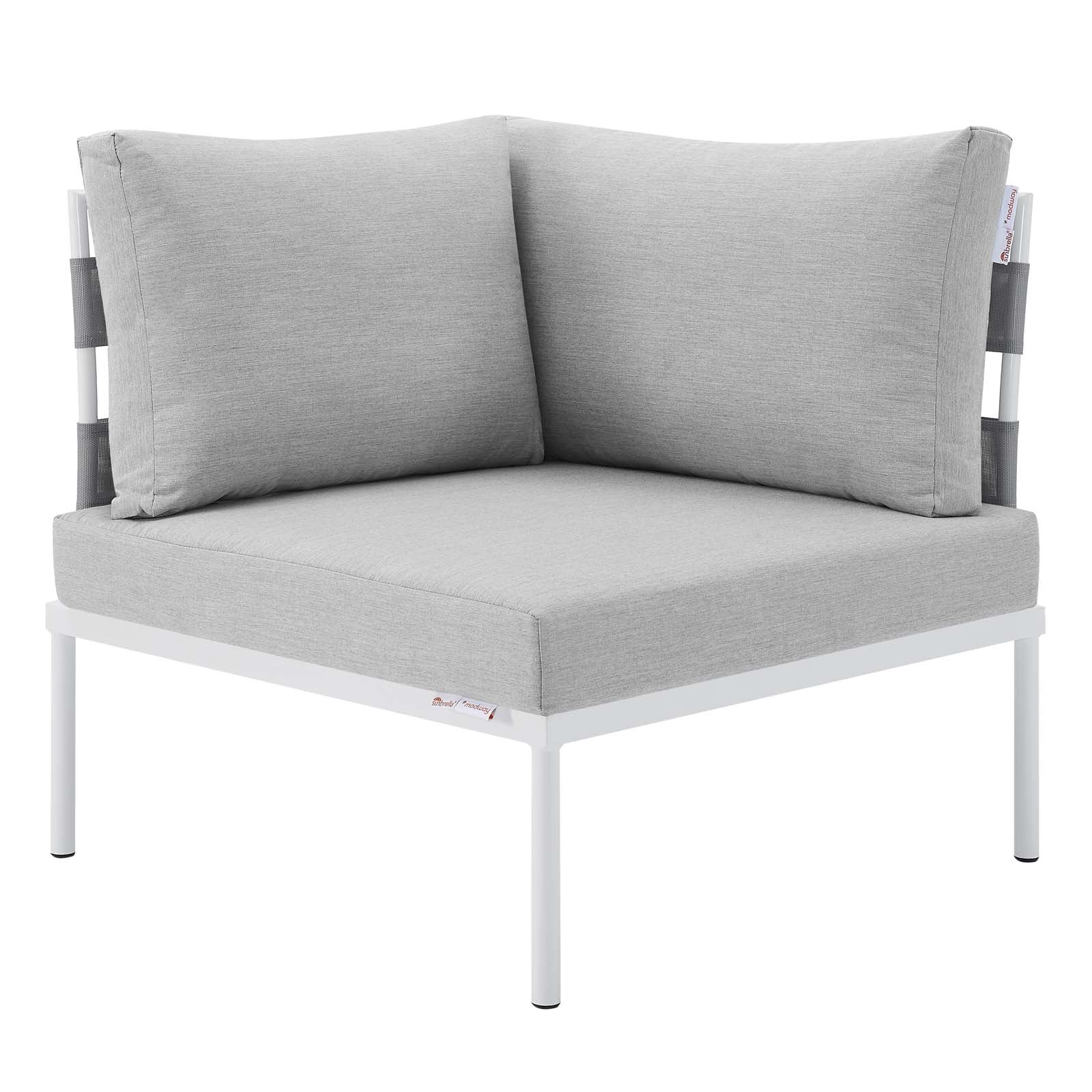 Harmony 8-Piece Sunbrella¨ Outdoor Patio Aluminum Sectional Sofa Set by Modway