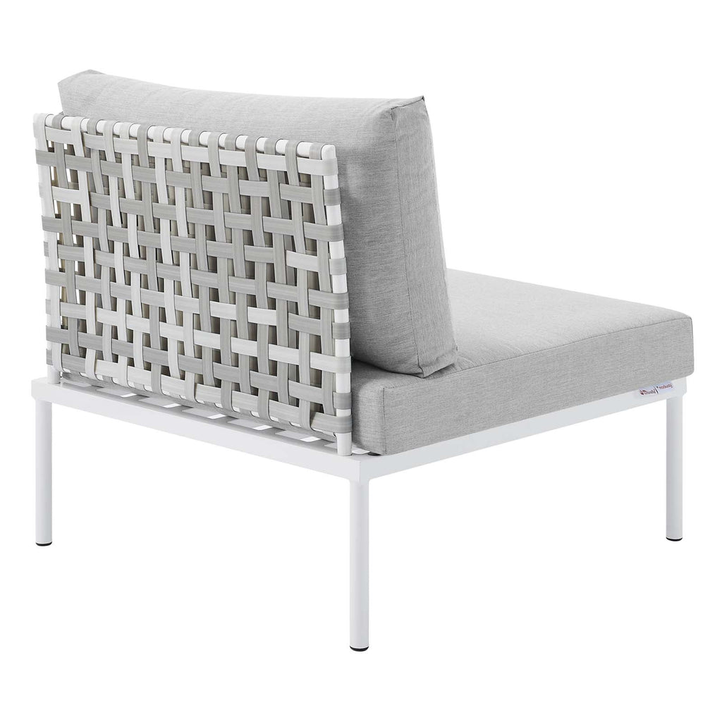 Harmony 8-Piece Sunbrella¨ Basket Weave Outdoor Patio Aluminum Seating Set by Modway