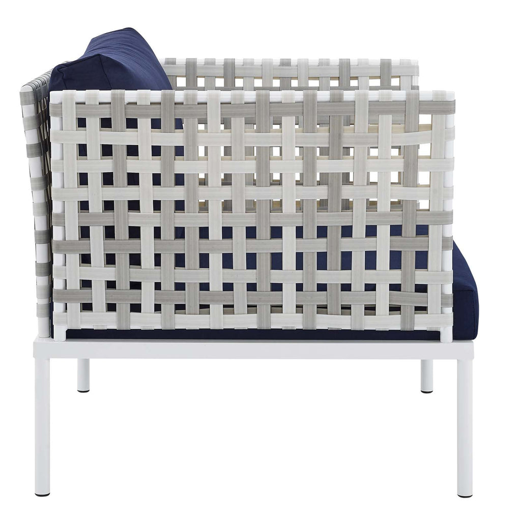 Harmony 8-Piece Sunbrella¨ Basket Weave Outdoor Patio Aluminum Seating Set by Modway