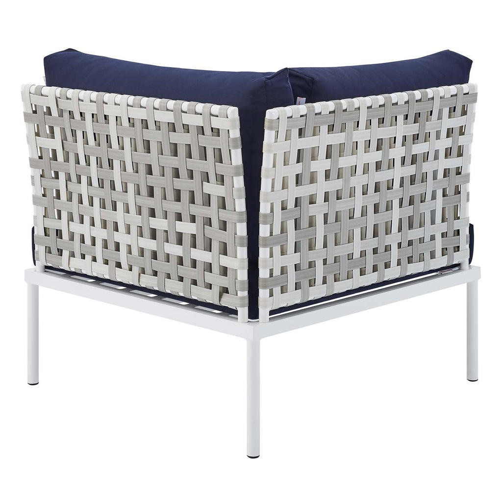 Harmony 10-Piece Sunbrella¨ Basket Weave Outdoor Patio Aluminum Sectional Sofa Set by Modway