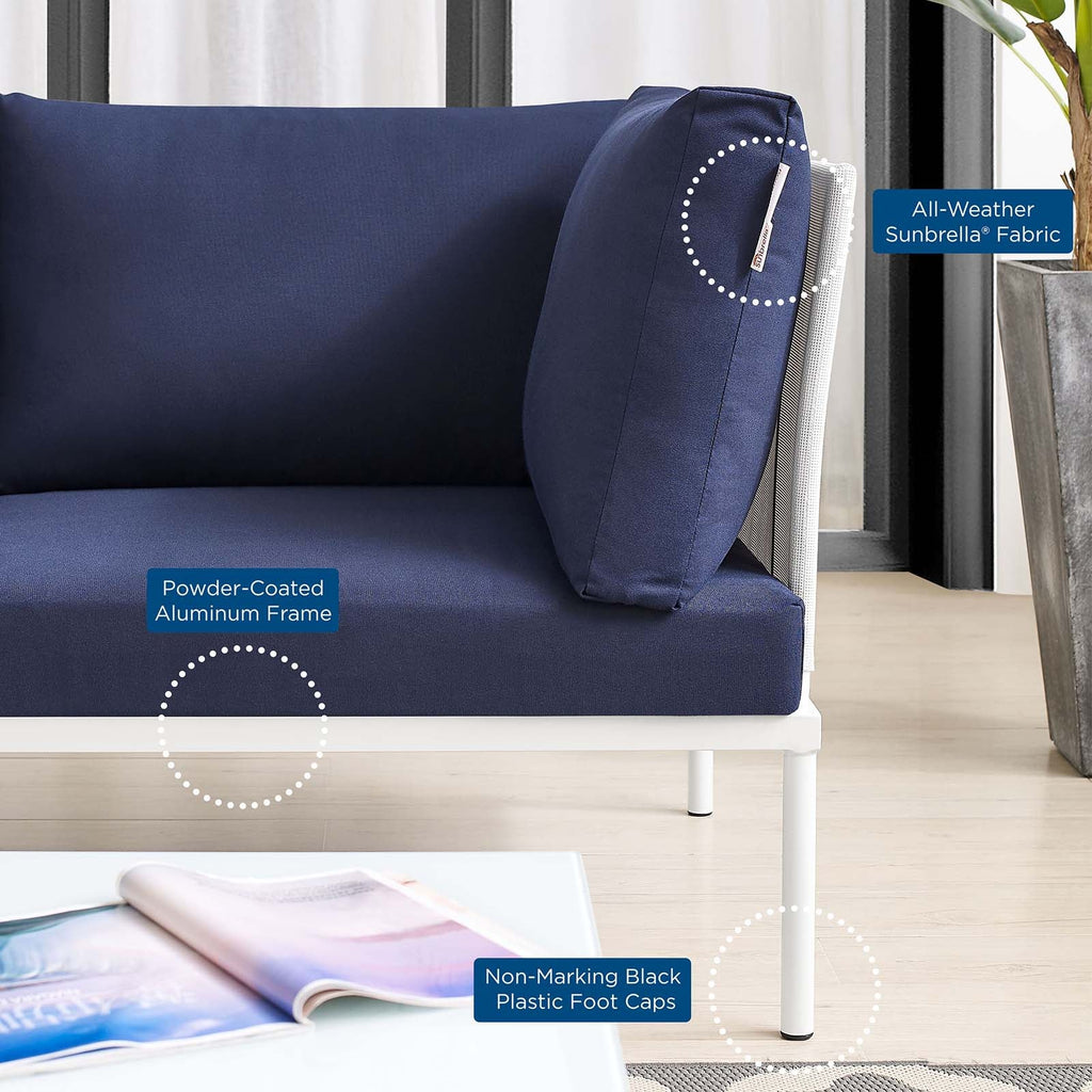 Harmony Sunbrella¨ Outdoor Patio Aluminum Loveseat by Modway