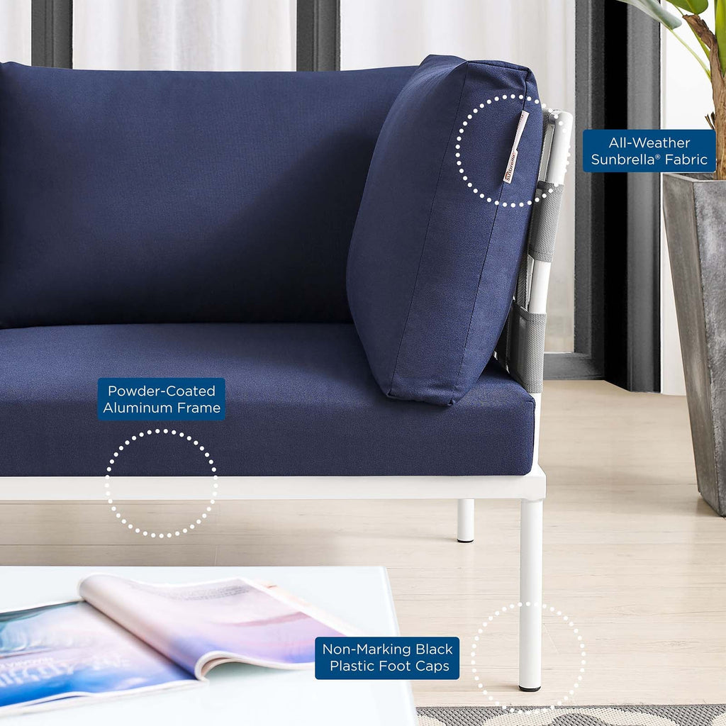 Harmony Sunbrella¨ Outdoor Patio Aluminum Loveseat by Modway