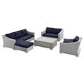 Conway 5-Piece Outdoor Patio Wicker Rattan Furniture Set by Modway
