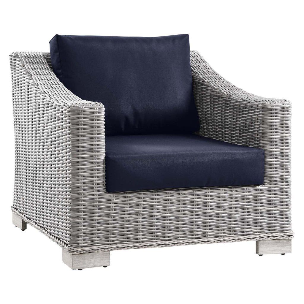 Conway 5-Piece Outdoor Patio Wicker Rattan Furniture Set by Modway