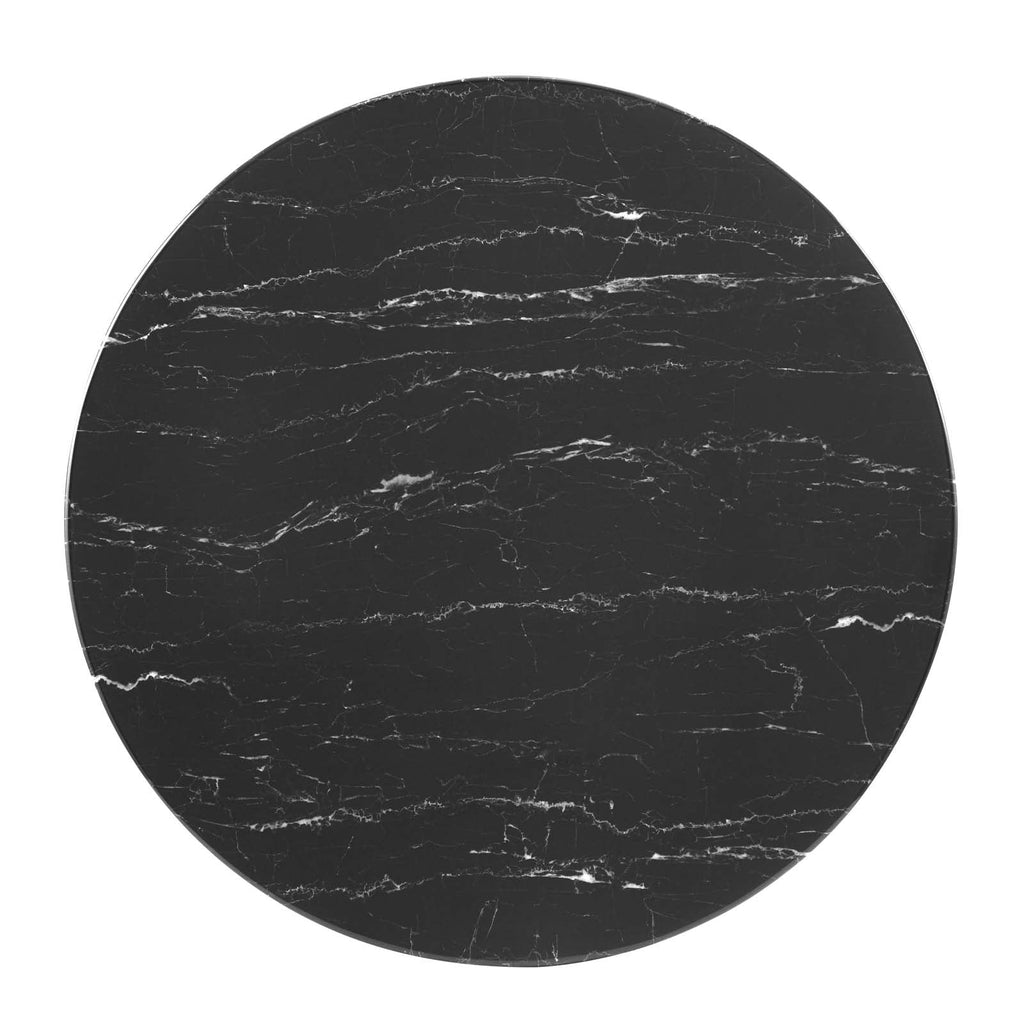 Lippa 36" Round Faux Marble Dining Table by Modway