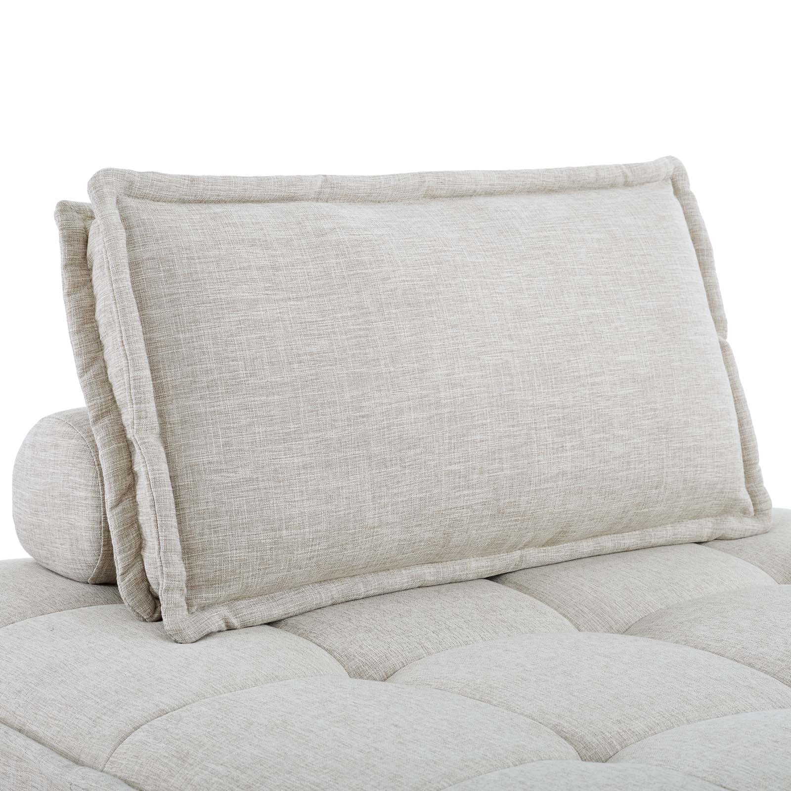 Saunter 5-Piece Tufted Fabric Fabric Sectional Sofa by Modway
