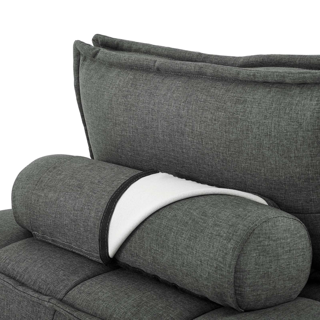 Saunter 5-Piece Tufted Fabric Fabric Sectional Sofa by Modway