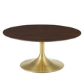 Lippa 36" Round Wood Coffee Table by Modway