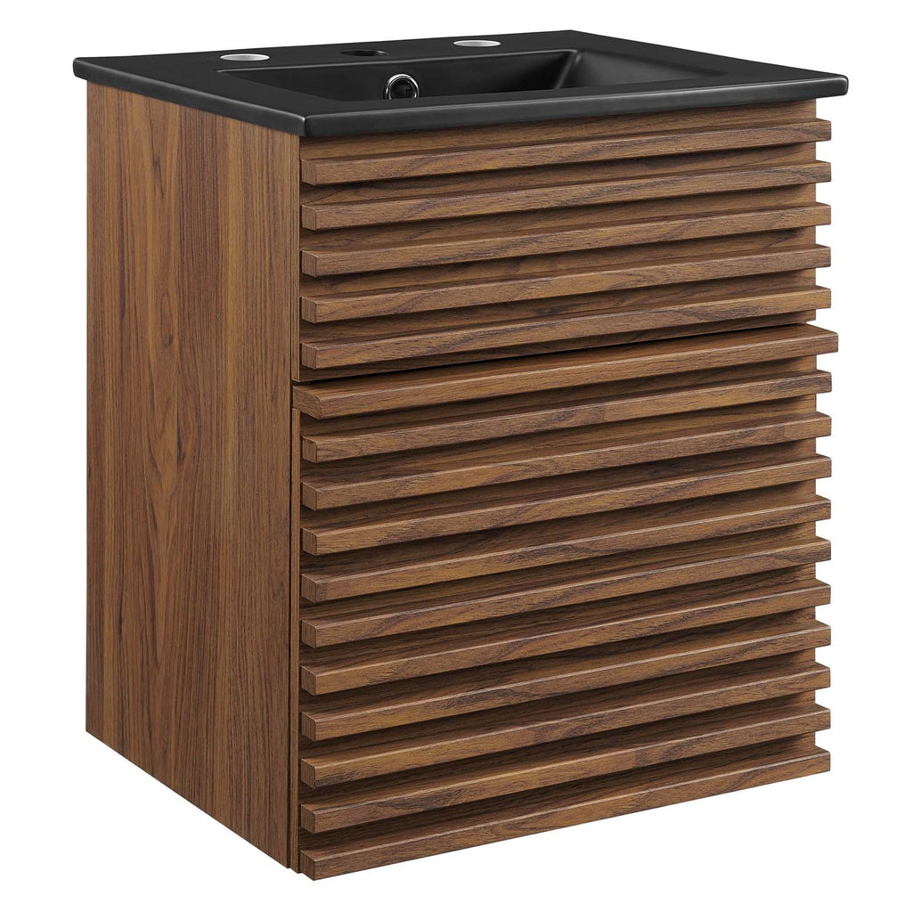 Render 18" Wall-Mount Bathroom Vanity by Modway