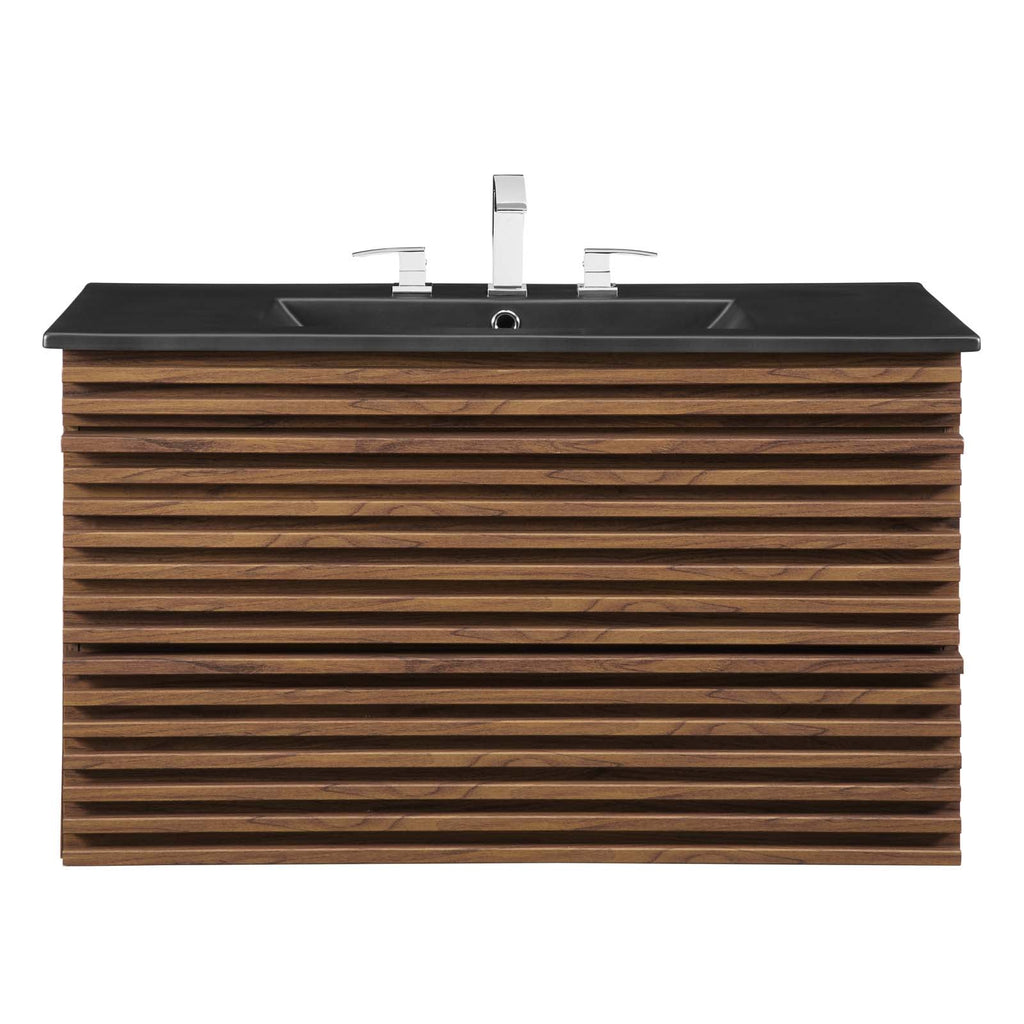 Render 36" Wall-Mount Bathroom Vanity by Modway