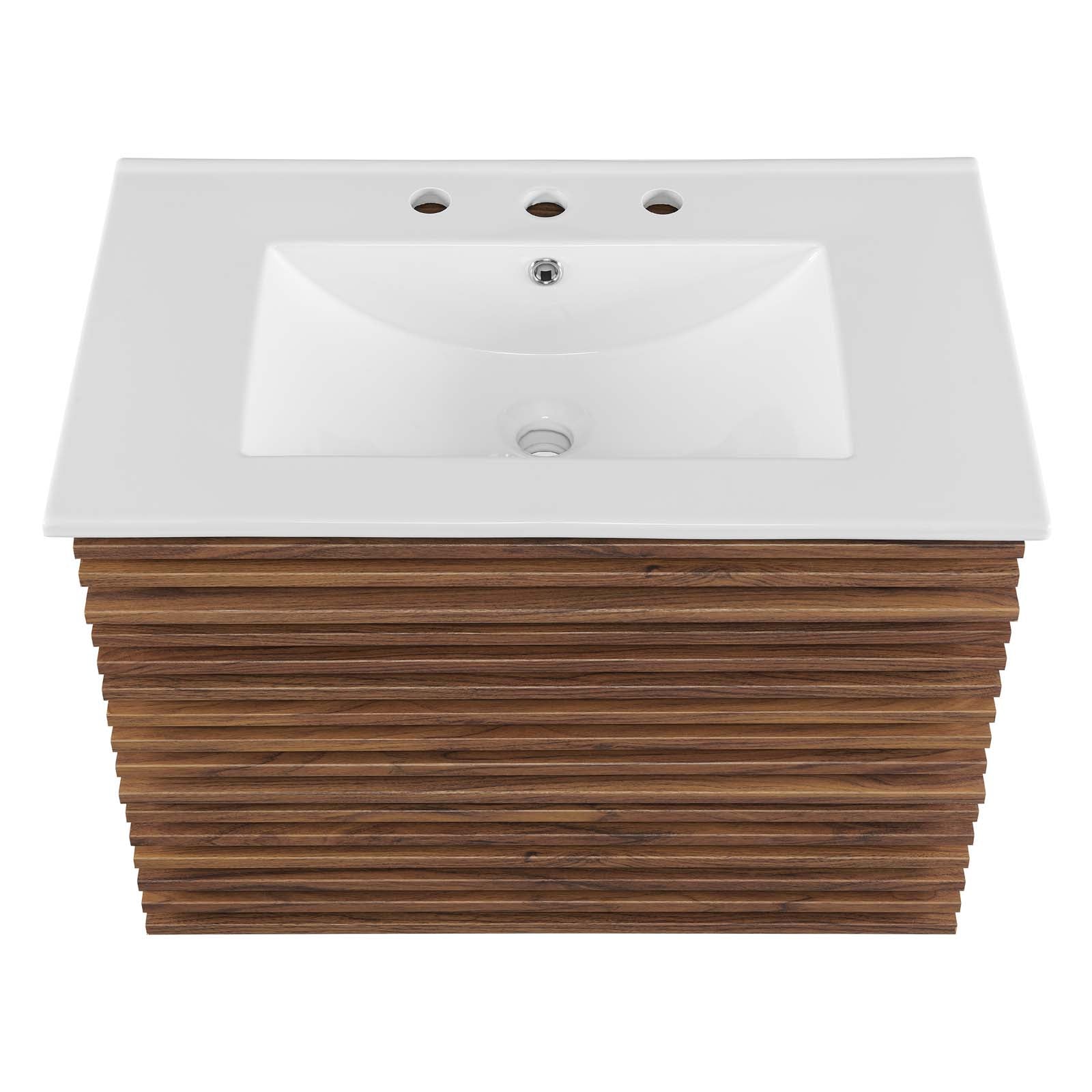 Render 30" Wall-Mount Bathroom Vanity by Modway