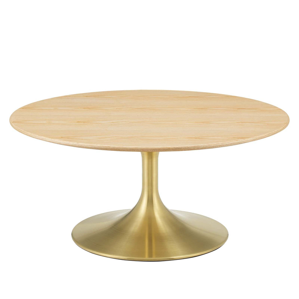 Lippa 36" Round Wood Coffee Table by Modway