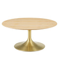 Lippa 36" Round Wood Coffee Table by Modway