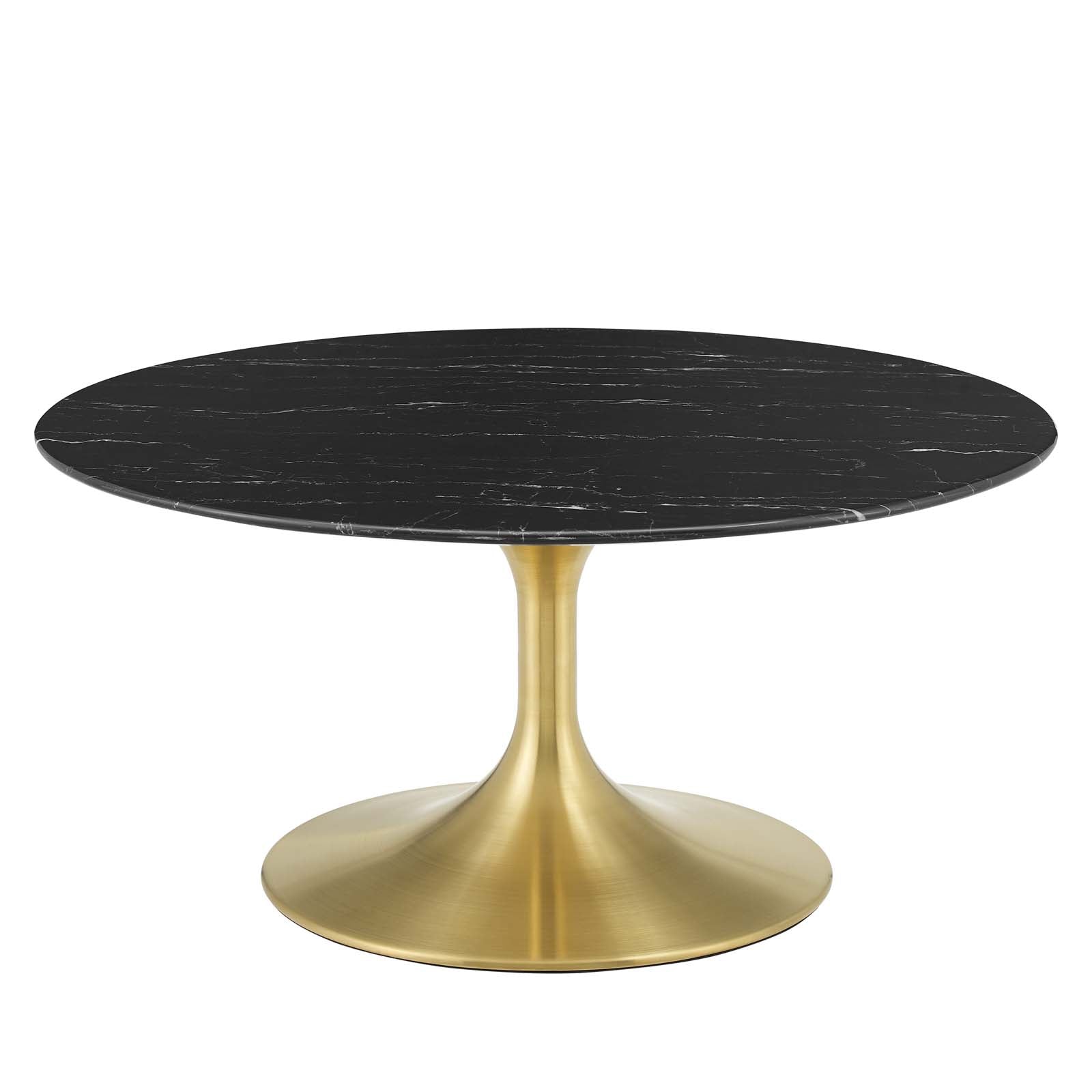Lippa 36" Round Faux Marble Coffee Table by Modway