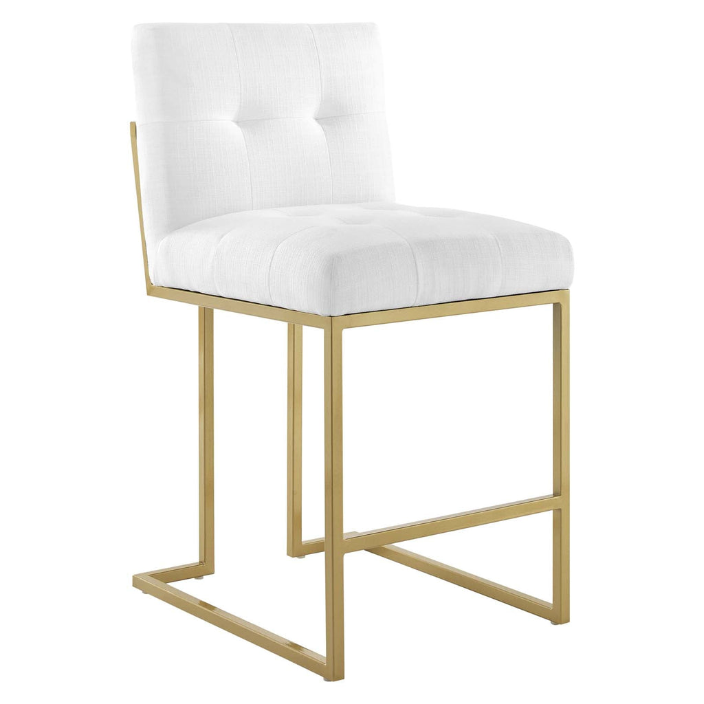 Privy Upholstered Fabric Counter Stool Set of 2 by Modway