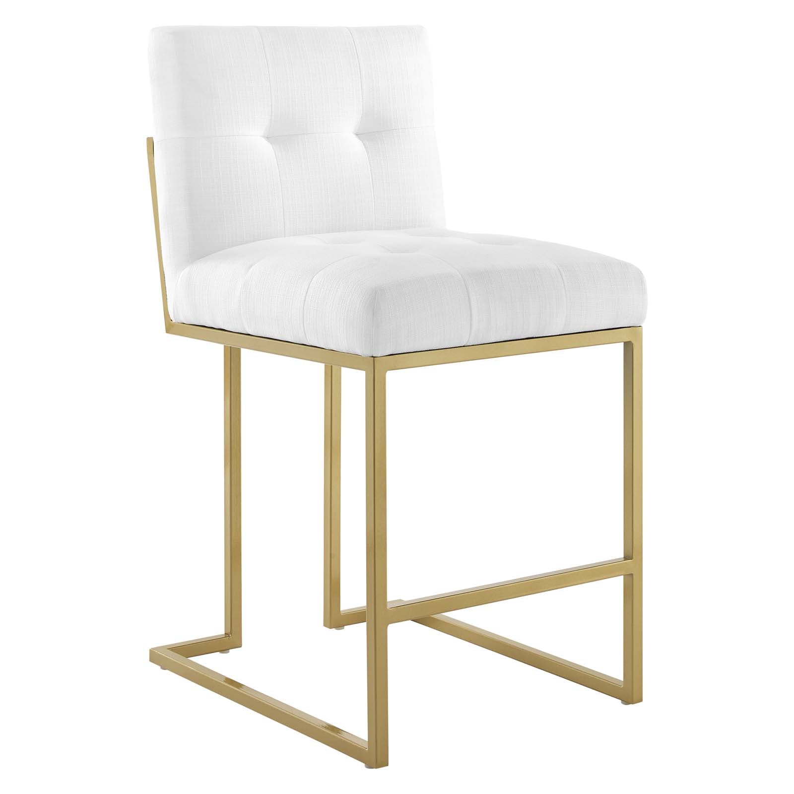 Privy Upholstered Fabric Counter Stool Set of 2 by Modway