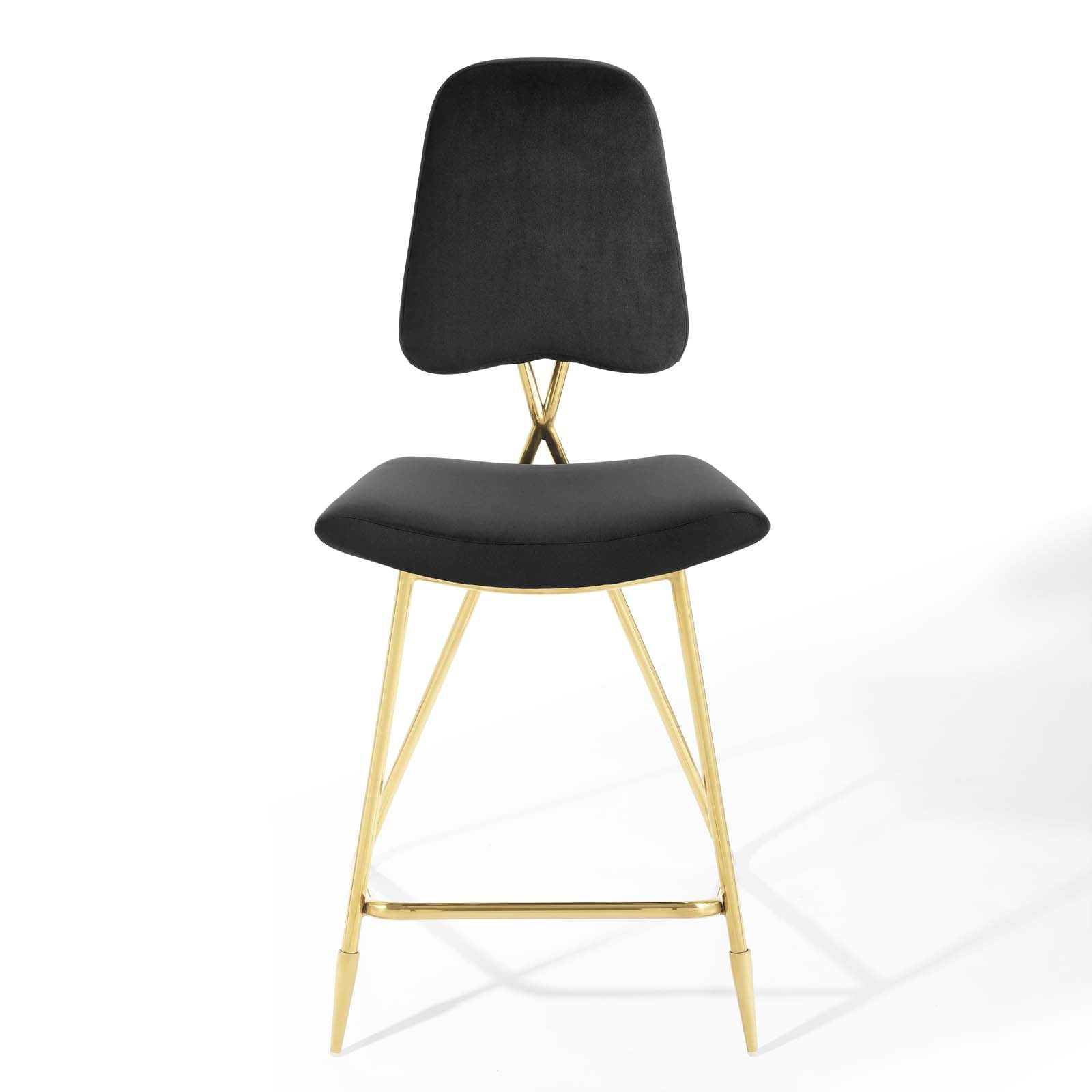 Ponder Performance Velvet Counter Stool Set of 2 by Modway
